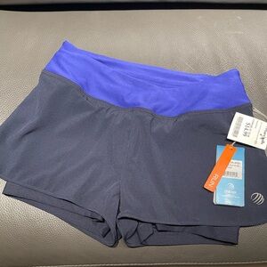 MPG Women's Purple and Black Track Shorts